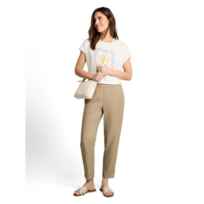 Tom Tailor dames zomerbroek 7/8 1051394 Kaki